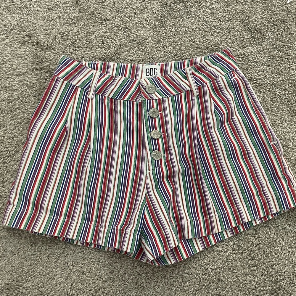 Multi Colored BDG High Rise Shorts